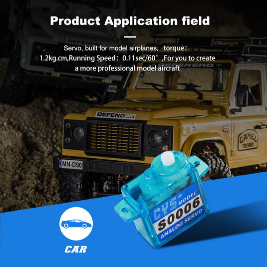 S0006 Mini & Micro Hight Performance Servo with High Precision Gear for Accurate and Smooth Control, 1 Pack（Direct Factory Sale）