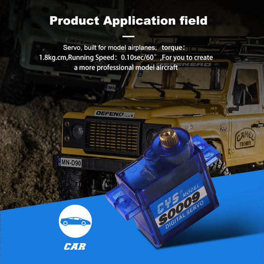 S0009D Digital Mini & Micro High-Performance&Quality Digital Servo For RC Car & Boat & Helicopter etc, 1 Pack（Direct Factory Sale）