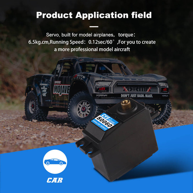 Load image into Gallery viewer, S0060 Standard Size RC Analog Servo with Metal Gear for Optimal Performance ,1 Pack（Direct Factory Sale）
