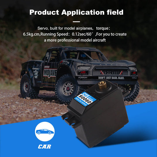 S0060 Standard Size RC Analog Servo with Metal Gear for Optimal Performance ,1 Pack（Direct Factory Sale）