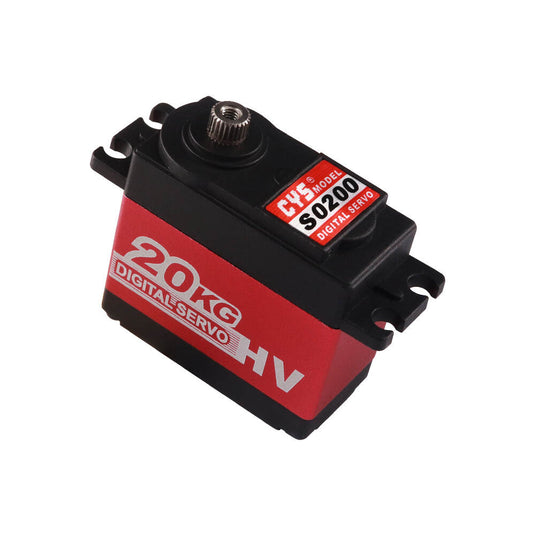 S0200 20KG/25KG High Precision & Waterproof Servo, 25T Iron Core & Metal Gear for 1/8 RC Cars, 1 Pack（Direct Factory Sale）