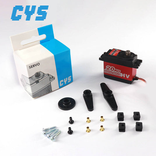 S0200 20KG/25KG High Precision & Waterproof Servo, 25T Iron Core & Metal Gear for 1/8 RC Cars, 1 Pack（Direct Factory Sale）