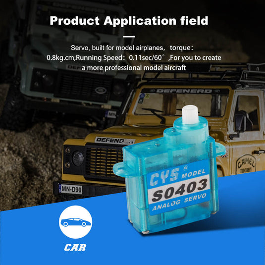 S0403 High-Speed Mini & Micro Servo with Plastic Case, 4.3g, for RC Micro Planes，1 Pack（Direct Factory Sale）