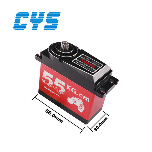 S0650 1:5 RC Car Servo,  Hight Performance, 55KG High Torque, Waterproof with Alloy Case & Iron Core Motor 1 Pack（Direct Factory Sale）