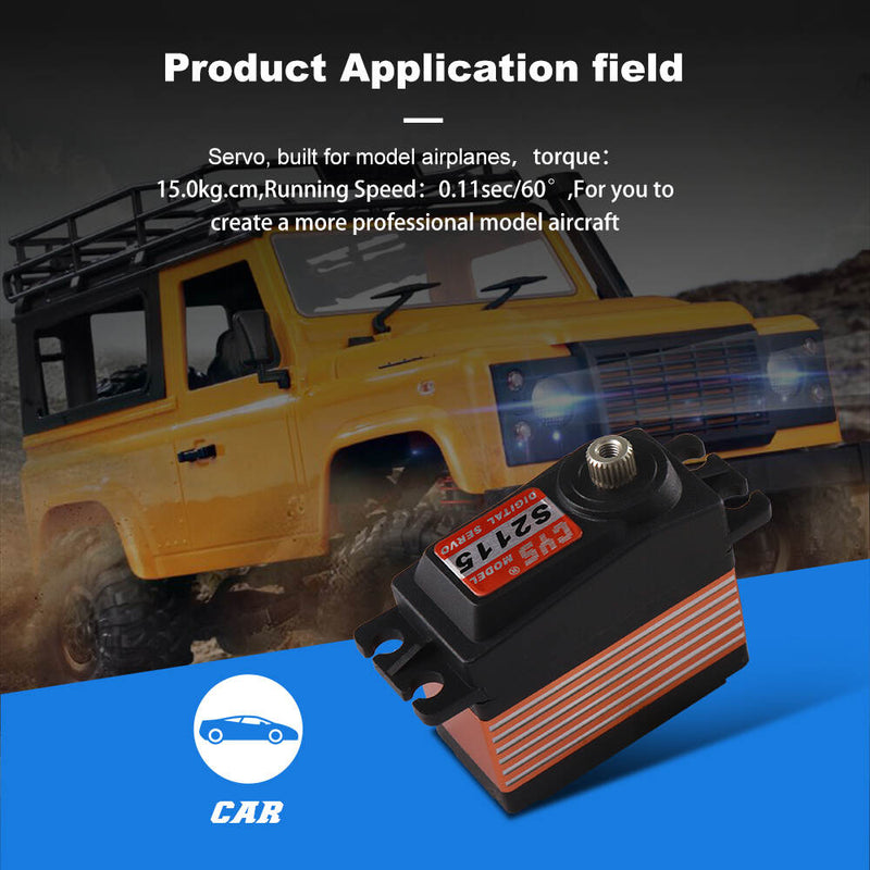 Load image into Gallery viewer, S2115  21 Series Digital Servo, High Performance &amp; Waterproof Servo,  15kg Coreless Torque &amp; Alloy Case for Helicopters, 1 Pack（Direct Factory Sale）
