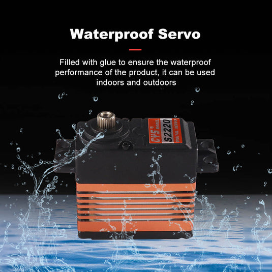 S2220 22 Series Digital Servo with Hight Performance and 45° Operating Angle for Precise Control,1 Pack（Direct Factory Sale）