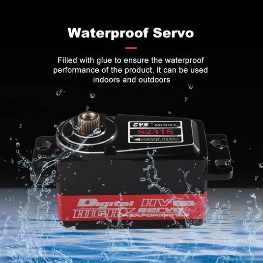 S2318 Low-Profile Servo for Tight Spaces, High Performance, Compact Design for Precision Control, 1 Pack（Direct Factory Sale）