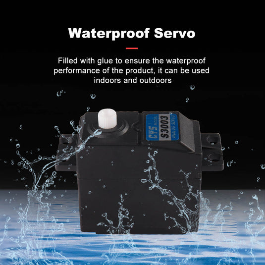 S3003 Standard Size Servo with High Performance, 3.5kg·cm Torque, High Precision & Waterproof for RC Cars