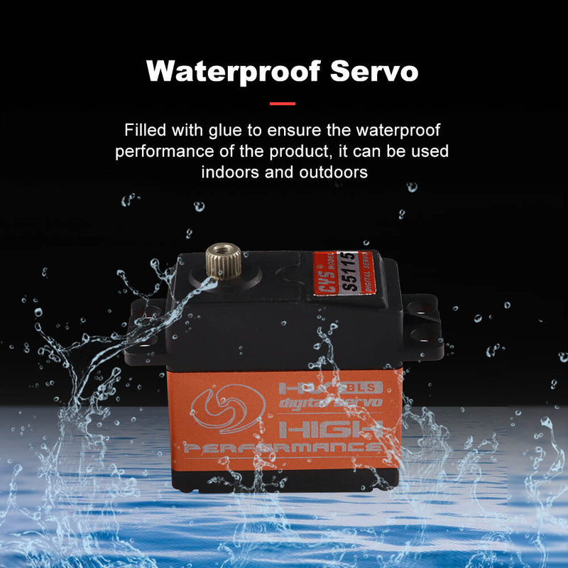 Load image into Gallery viewer, BLS5115 Series Brushless Servo with Titanium Gears, Strength &amp; Speed for 500-550 RC Helicopters,1 Pack（Direct Factory Sale）
