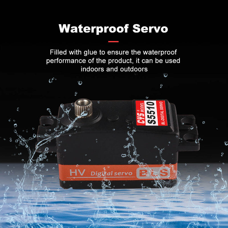 Load image into Gallery viewer, BLS5510 Brushless Low-Profile Servo, 5kg·cm High Torque Titanized Gear for Precision RC Control, Perfect for RC, 1 Pack（Direct Factory Sale）
