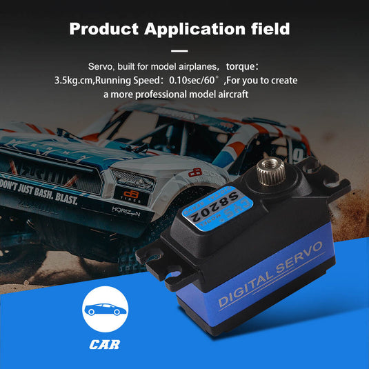 S8202 500 Helicopter Digital Servo  High Performance with Alloy & Metal Case, Coreless Motor for Precision Control ,1 Pack（Direct Factory Sale）