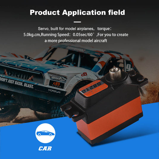 S8210 500 Helicopter Digital Servo with 0.08sec/60° Speed ,Hight Performance, Coreless Motor & High Precision Gear,1 Pack（Direct Factory Sale）