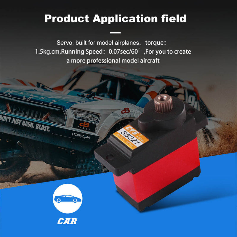 Load image into Gallery viewer, S8221 500 Helicopter Digital Servo Hight Performance with Alloy Case &amp; Iron Core Motor for Precise Flight Control,1 Pack（Direct Factory Sale）
