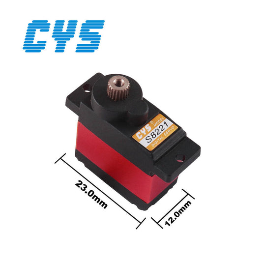 S8221 500 Helicopter Digital Servo Hight Performance with Alloy Case & Iron Core Motor for Precise Flight Control,1 Pack（Direct Factory Sale）