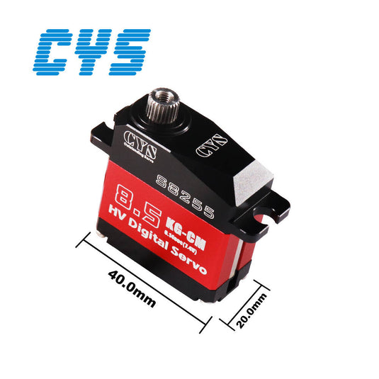 S8255 Digital Metal Gear Servo with Coreless Motor, 8.5kg Torque for RC Cars, Boats & Airplanes etc,1 Pack（Direct Factory Sale）