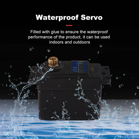 S8503 1:5 RC Car Servo, 0.20sec/60° Speed, High Precision & Waterproof for Precise & Quick Movements, 1 Pack（Direct Factory Sale）