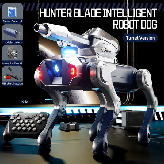 JJRC Smart RC Robot Dog, APP Controlled Programmable Robotic Mecha Toy with Water Bullet Launcher or Mechanical Arm, STEM Programming Gift for Kid