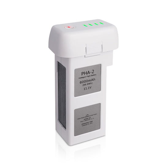 Phantom 2 Intelligent Flight Battery 11.1V 6000mAh High Capacity Replacement Battery Compatible with DJI Phantom 2 / Phantom 2 Vision /Vision + Drone, Up to 30Mins Max Flight Time
