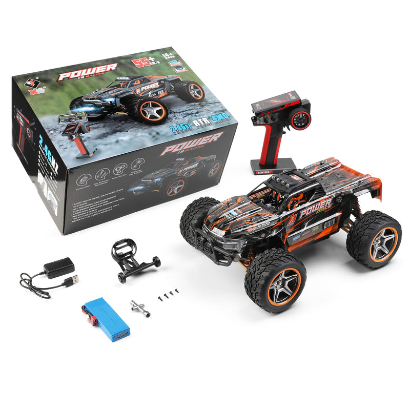 Load image into Gallery viewer, WLtoys 1/10 Scale RC Car 4WD 55KM/H Brushless 4WD 2.4G Remote Control RC Truck Model 104016/104018
